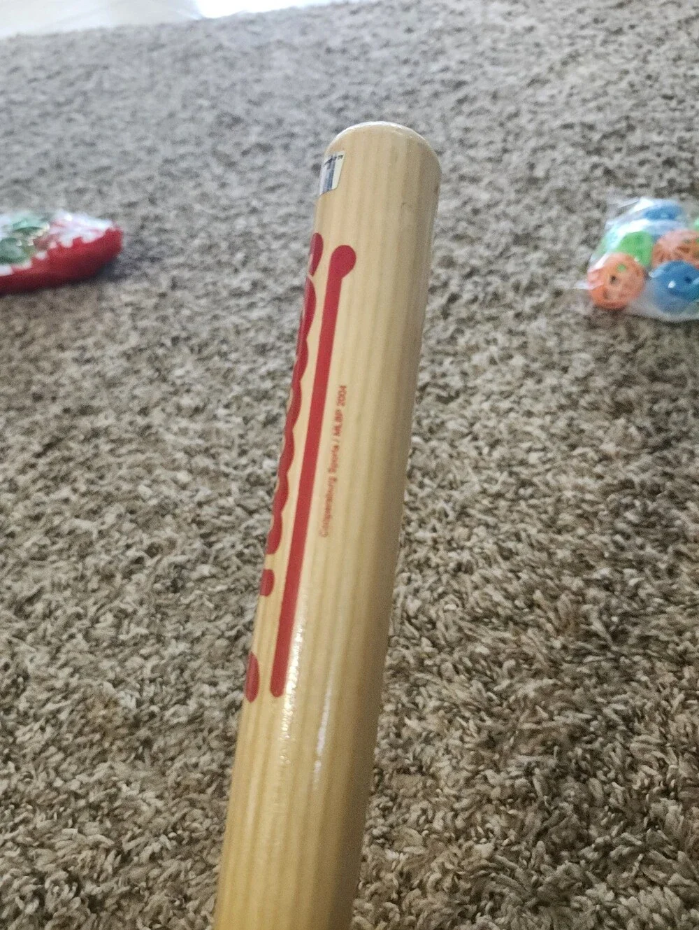 MLB Philadelphia Phillies Natural Wood Bat with Red Logo